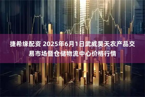 捷希缘配资 2025年6月1日武威昊天农产品交易市场暨仓储物流中心价格行情