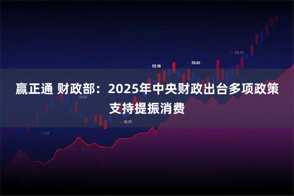 赢正通 财政部：2025年中央财政出台多项政策支持提振消费